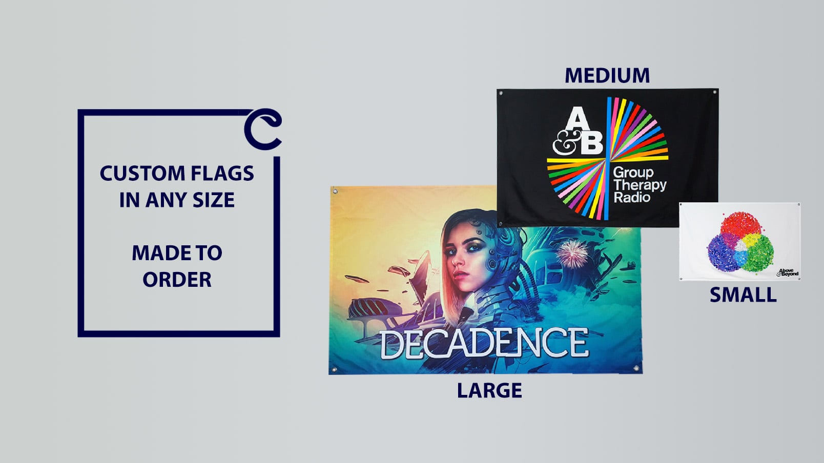 CLIFTON Foxtrot Custom Printed Flags